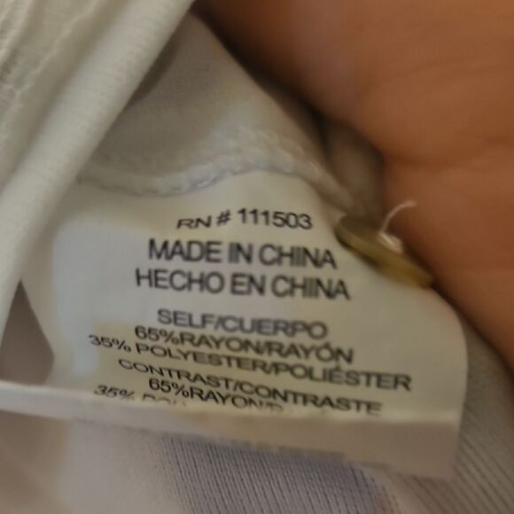 Figueroa &Flower Floral Embroidered White Blouse - Picture 6 of 7